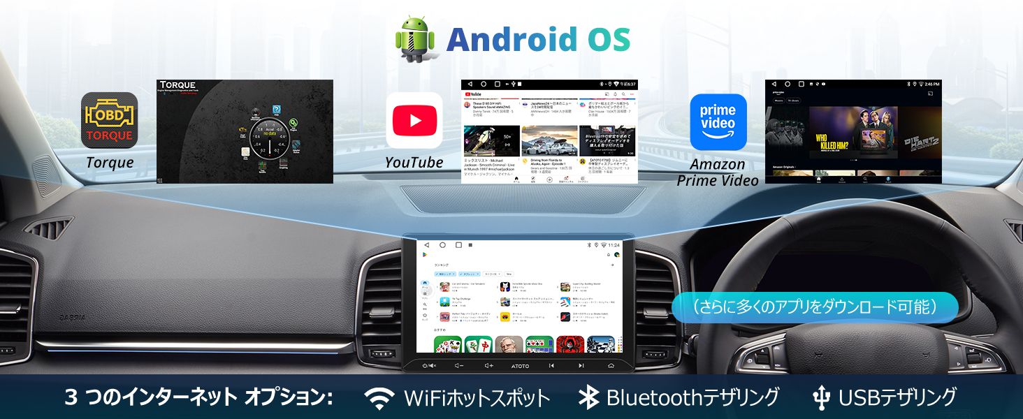 【10.1インチ】ATOTOEXCEL A5L Androidナビ Amazon.co.jp: ATOTOEXCEL 10.1 インチ A5L Android 2DIN