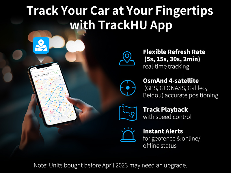 Track Your Car at Your Fingertips with TrackHU App