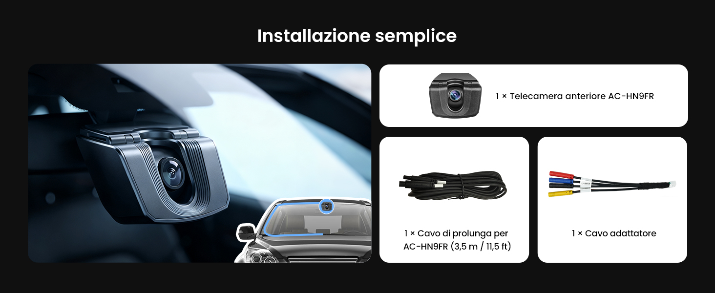 Il testo dice 'istruzioni generiche'. Schema tecnico del prodotto che mostra i componenti del cavo o del connettore con guide e specifiche di installazione.