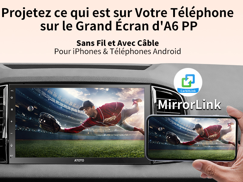 Projetez ce qui est sur Votre Téléphone sur le Grand Écran d'A6 PF