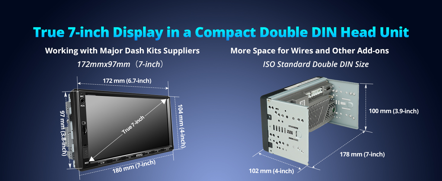 double DIN head unit