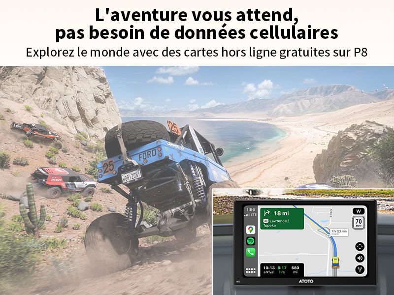 Explorez le monde avec les cartes hors ligne gratuites sur P8