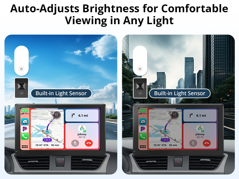 P807PR portable carplay screen for car