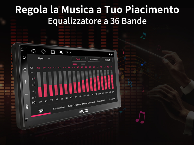 Regola la Musica a Tuo Piacimento -  Equalizzatore a 36 Bande