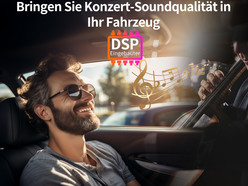 Bringen Sie Konzert-Soundqualität in Ihr Fahrzeug - Eingebauter DSP