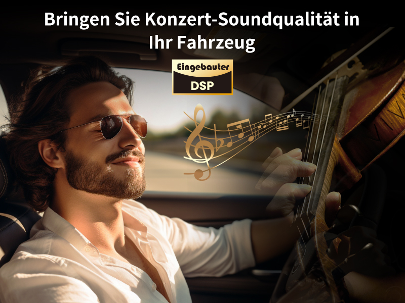 Bringen Sie Konzert-Soundqualität in Ihr Fahrzeug - Eingebauter DSP