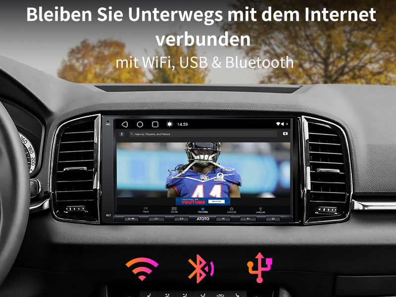 Bleiben Sie Unterwegs mit dem Internet verbunden – mit WiFi, USB & Bluetooth