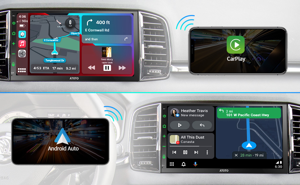 SANS FIL CarPlay et Android Auto !