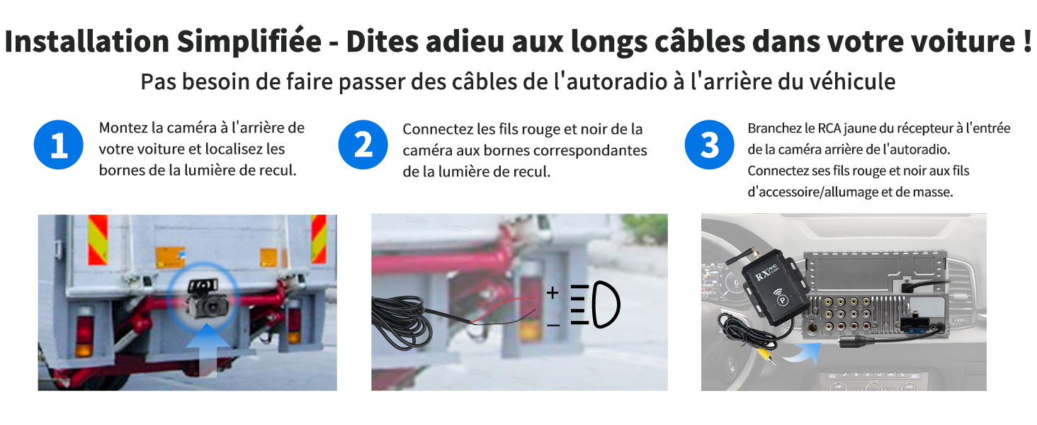 Installation Simplifiée - Dites adieu aux longs câbles dans votre voiture !