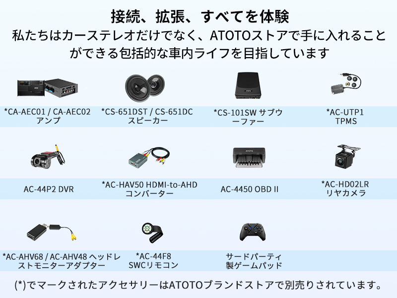 ATOTO A6 7インチ 2DIN Android カーナビ ディスプレイオーディオ
